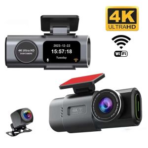 4K/1080P Dash Cam Front and Rear 1.47" WiFi UHD 2160p Dash Camera 170° Wide Angle Recording Car DVR Cam with Night Vision Parking Monitor G-Sensor Type-C Port