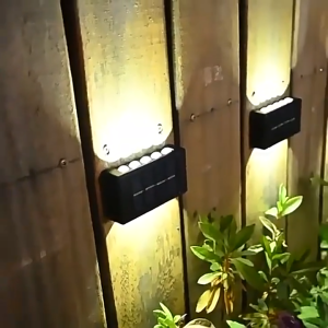 YOWXII🔥 4/6/8/10LED Solar Wall Light sensor light motion detector Outdoor Waterproof Garden Decoration Wall Lamp For Street Balcony