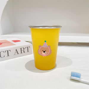 Cốc Đựng Nước Súc Miệng Bằng Thép Không Gỉ 304 Hoạt Hình Cho Cặp Đôi Đồ Dùng Vệ Sinh Cá Nhân Cốc Đựng Bàn Chải Đánh Răng Cốc Đựng Nước Dùng Cho Phòng Tắm