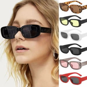 🔥Simple Small Square Frame Sunglasses for Men Women Retro Flat Lens Fashion Shades Casual Daily Outdoor Driving Sunscreen Eyewear Trend Aesthetic Eyeglasses Lovelylifefu👍
