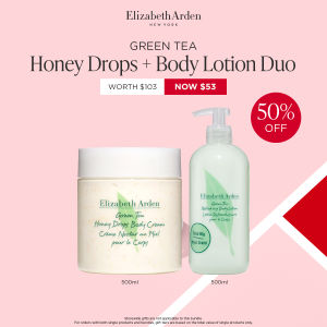 Buy 1 Get 1 | Elizabeth Arden Green Tea Honey Drops Body Cream & Body Lotion Duo Set