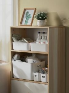 กล่องเก็บของ MITI4 พร้อมส่ง กล่องพลาสติกสีขาว มินิมอล 4ขนาด ใส่ของใช้/เสื้อผ้า แข็งแรง ทนทาน ฝาปิดขายแยก COD MITI116