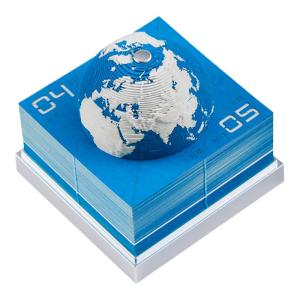 3D Paper-Cut Earth Model Calendar Hand-Tearable Motivational Note Desk Calendar Birthday Gift Ornament Educational Cultural Supplies