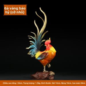 Ji Shanyuan | Tượng Gà May Mắn Trang Trí Phòng Khách