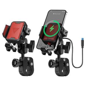MOTOWOLF | Shockproof Anti-theft Wireless Charging Motorcycle Phone Mount
