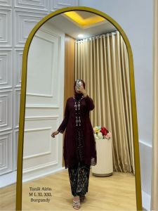 Tunik Airin - Stelan kebaya Tunik kekinian - Kebaya Pesta