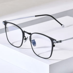 NIANZHEN กรอบแว่นตาอัลลอยด์ไทเทเนียมสำหรับผู้ชายแว่นตาดีไซน์แบรนด์สี่เหลี่ยมน้ำหนักเบามากสำหรับแว่นกันแดดสไตล์เรโทร8028