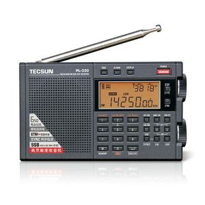 Máy Thu Sóng Vô Tuyến Di Động Tecsun PL330 FM/MW/SW/LW SSB DSP Độ Nhạy Cao Đa Chức Năng Màu Đen Có Loa Tích Hợp Type-C