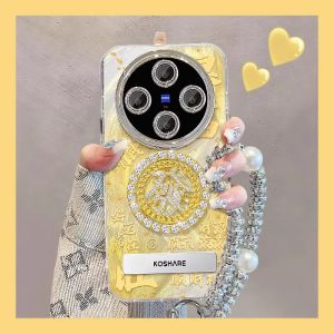 Vivo X300 pro Phone Case Creative Fashionable Full Cover Fluffy Shell with Lanyard Anti-Fall Protective Film for Camera