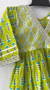 Light green girls sharara set-Readystock in SG-Girls ethnic wear