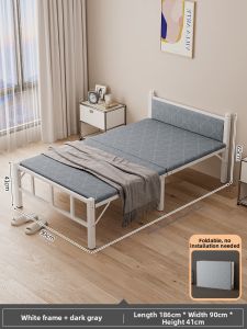 HUIXIONGKANLAN | Sturdy Portable Bed 1.2m
