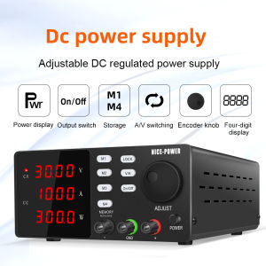 30V 10A/120V 3A Laboratory DC Power Supply with RS232 Lab Programmable Memory Function Adjustable Bench Power Source Voltage Regulator Switch 60V 5A