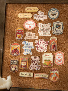 Retro Coffee Shop Mini Sticker