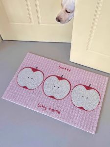 Modern Simple Style Door Mat Indoor Entrance Rug Dust Removal Dirt Resistant Cuttable Silk Circle Home Use Floor Mat