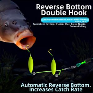 Anti-Hanging Anti-Waterflow Running Lead Hook Rig