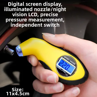 LURONG | High Precision Digital Tire Pressure Gauge