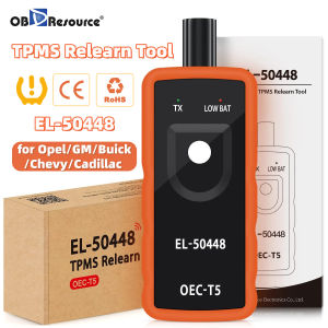 OBDResource | Automotive Tire Pressure Detection Sensor Relearn Tool EL-50448 OEC-T5 for Opel/GM/Buick/Chevy Car TPMS Reset Activation Tool