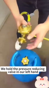 【COD】Heavy Duty LPG Regulator with Auto Shut-off Safety Gas Leak Detection Controller