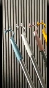 Retractable Clothes Fork Stainless Steel Clothes Pole Hanger Aluminum Alloy Hanging Clothing Rod Clothes Fork