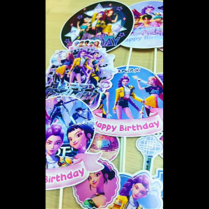 Kpop Demon Hunter Cake Topper Cake Decoration Saja Boys Kek Hisan Topper Cupcake Topper 卡通蛋糕装饰