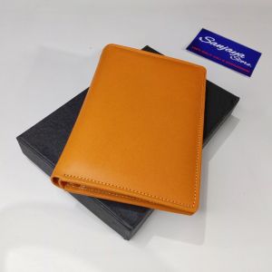 Dompet Kulit Pria 3/4 Lipat 3 Kulit Sapi Garut