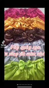 [ CAO CẤP ] Váy quây spa lụa cao cấp bộ đồ giảm béo spa