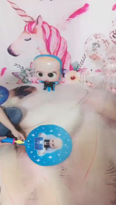 DINOSO Balon Foil Jumbo Karakter Baby Boss / Foil Bulat Boss Baby and Team / Balon Foil Kartun Bos Bayi Besar Untuk Hiasan Dekorasi Pesta Ulang Tahun Anak Anak