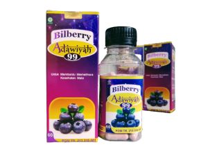 Obat mata Bilberry adawiyah / Kapsul bilberry adawiyah / Bilberry adawiyah 99 / obat herbal mata katarak Ori