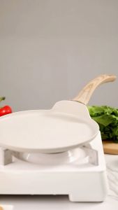 Ecowin Cookware  25cm White/Blcak Non Stick pizza pan Frying pan non stick frying pan cooking pot kuali tak melekat original