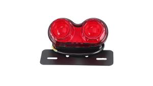 JNYD Motorcycle Dual Tail Brake Light Stop Warning Lamp Moto Modified License Plate Holder Turn Signals Motorcycle Accessories
