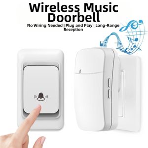 MEISITEKEKE | Wireless Waterproof Large Volume 1-to-2 Office & Home Doorbell