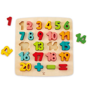 Hape | Intelligent Wooden Letter Puzzle for 3-6 Year Old Children