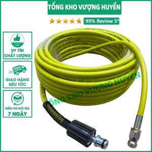 Dây Thông Cống Bằng Áp Lực Nước Sử Dụng Máy Rửa Xe ren 22mm Đã Kèm Đầu Van