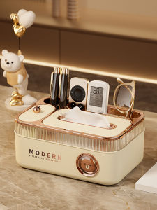 Luxury Tissue Box Storage Holder Creative Coffee Table Living Room High End Face Towel Drawstring Paper Box Home Decor Accessory