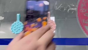 แผ่นยึดผนังโทรศัพท์มือถือกลมสองด้านซิลิโคนแผ่นดูดสำหรับโทรศัพท์มือถือ Sucker Back Sucker Mat