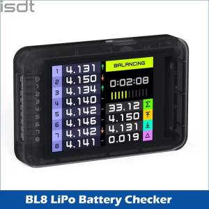 Máy Kiểm Tra Pin LiPo ISDT BL8 Bộ Cân Bằng Hoạt Động Thông Minh XH2.54 Máy Kiểm Tra Pin RC Điện Áp Tế Bào Với Màn Hình Màu Có Độ Chính Xác Cao 2S-8S