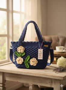 TAS WANITA TERBARU 2023 // TAS RAJUT NAVY // TAS JINJING // TAS KONDANGAN MURAH