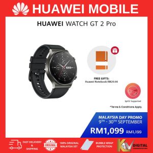 HUAWEI WATCH GT 2 Pro Smart Watch | 46mm | Black Fluoroelastomer | SpO2