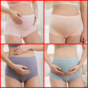 High Waist Pure Cotton Adjustable Triangle Panties for Pregnant Women Early to Late Pregnancy Large Size Maternity Underwear