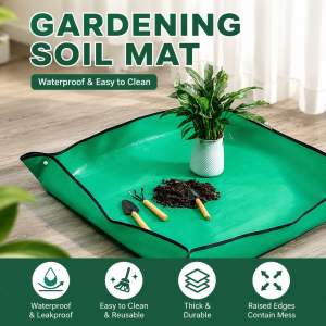 Waterproof Gardening Mat / Alas Tanaman Anti Kotor / Foldable Planting Repotting Mat for Indoor Garden Tools