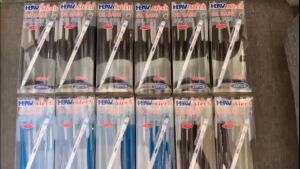 25Pcs/Box Original HBW OBG-1 ATECH Oil Base Gel Pen 0.7mm Ballpen Gelpen Black Blue Red Ballpen School Office