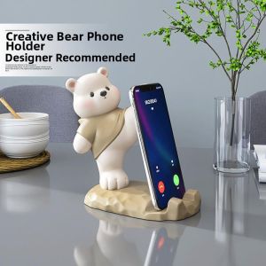 LIWAN | Cartoon Bear Healing Office Home Phone Stand