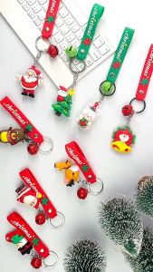 พวงกุญแจ พวงกุญแจคริสต์มาส มีกระดิ่ง กุญแจการ์ตูน ตุ๊กตาซานต้า น่ารัก คละลาย ของขวัญ คริสต์มาส ต้นคริสต์มาสน่ารัก