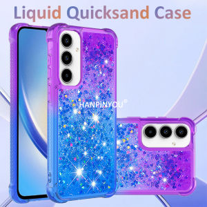 Luxury Liquid Quicksand Gradient Phone Case For Samsung Galaxy A17 A16 A07 A06 A56 A36 A26 Shockproof Glitter Soft Cover Protector Shell