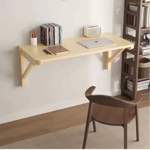 Solid Wood Wall Hanging Space Saving Folding TableSuitable For StudyBalconyRestaurantBedroometc