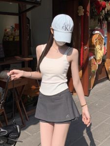 Áo Vest Nữ Hở Lưng Eo Thon Gọn Có Đệm Ngực Mặc Trong Mặc Ngoài Cotton 954% Polyester 46% Mùa Thu 2025 Áo Vest