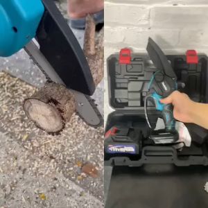 Máy cưa xích cầm tay mini makita Lam xích dài 18cm lõi đồng 100% - Bảo hành 24 tháng