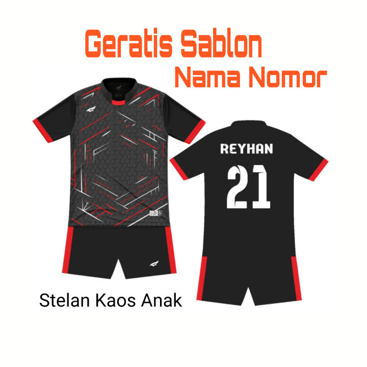 Stelan%20Jersey%20Bola%20Anak%20Anak,Pasang%20Sablon%20Nama%20Nomor%20Pakaian%20Olahraga%20Bola%20Futsal%20Voli%20Badminton%20-%20Image%202
