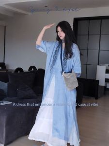 XUECAIQI | Loose Youthful Korean Style Shirt Dress Skirt Set