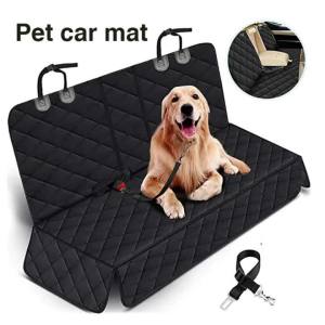 Car Dog Seat Cover for Back Seat Waterproof Auto Rear Pet Seat Protector Mat Nonslip Universal Safety Carrier For Outing Dogs